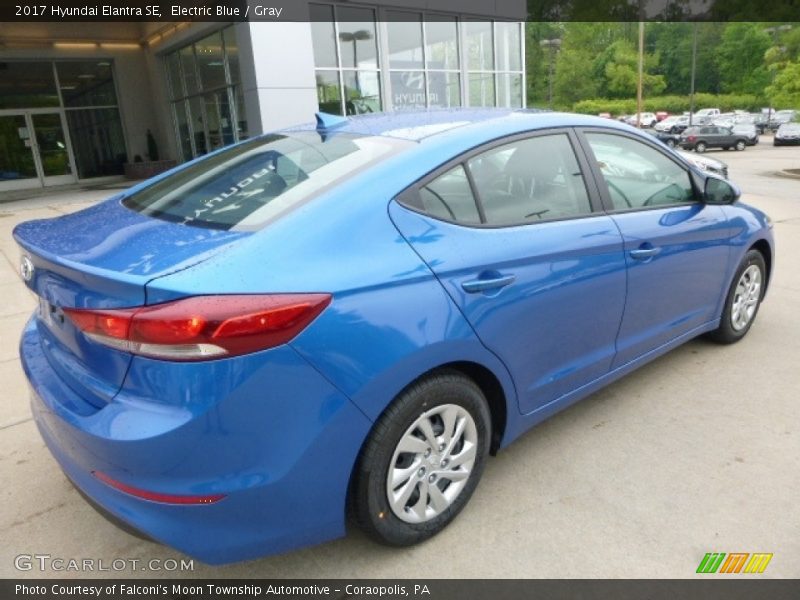 Electric Blue / Gray 2017 Hyundai Elantra SE