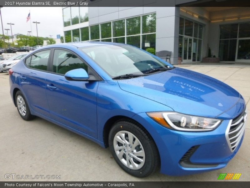 Electric Blue / Gray 2017 Hyundai Elantra SE