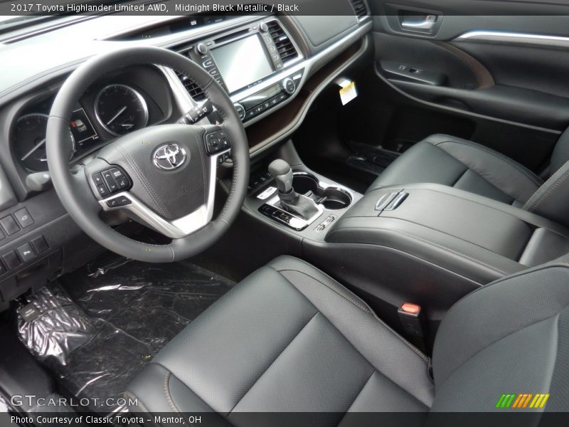 Front Seat of 2017 Highlander Limited AWD