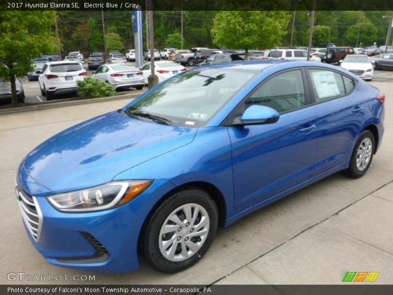 Electric Blue / Gray 2017 Hyundai Elantra SE