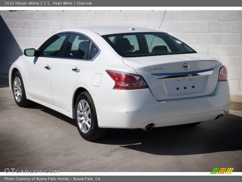 Pearl White / Charcoal 2015 Nissan Altima 2.5 S