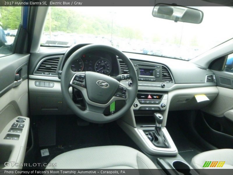 Electric Blue / Gray 2017 Hyundai Elantra SE