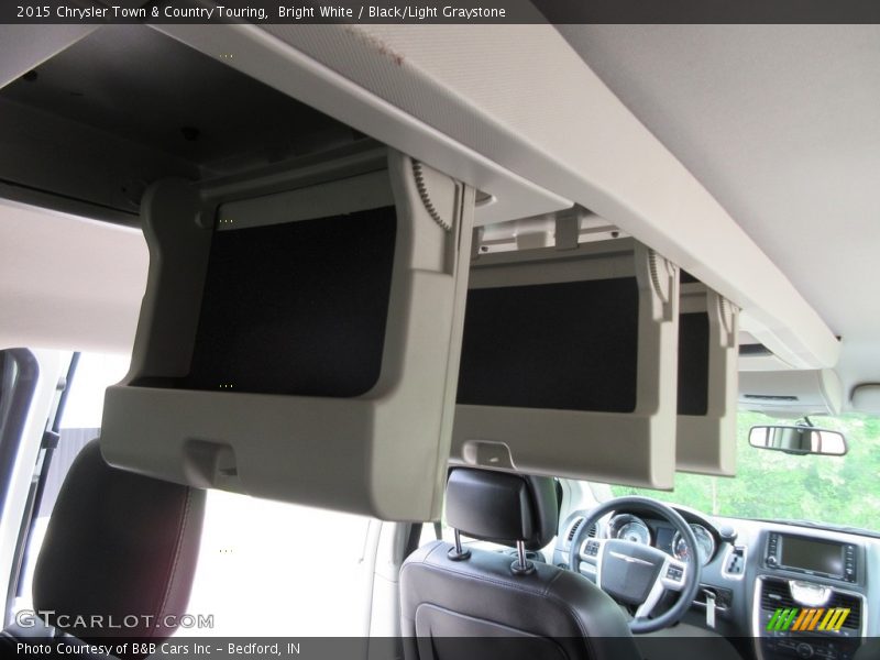 Bright White / Black/Light Graystone 2015 Chrysler Town & Country Touring