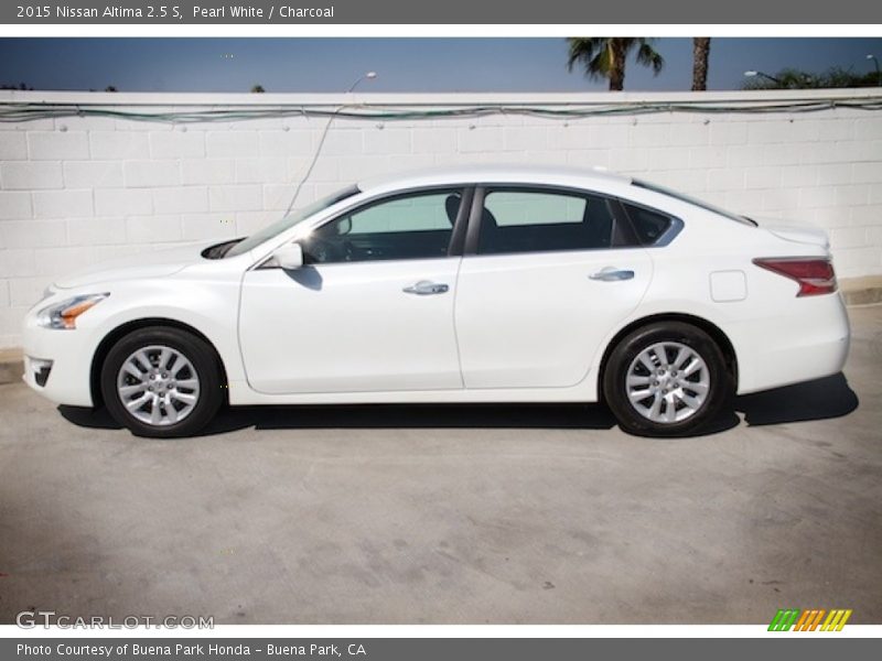 Pearl White / Charcoal 2015 Nissan Altima 2.5 S