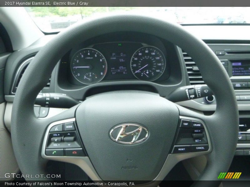 Electric Blue / Gray 2017 Hyundai Elantra SE