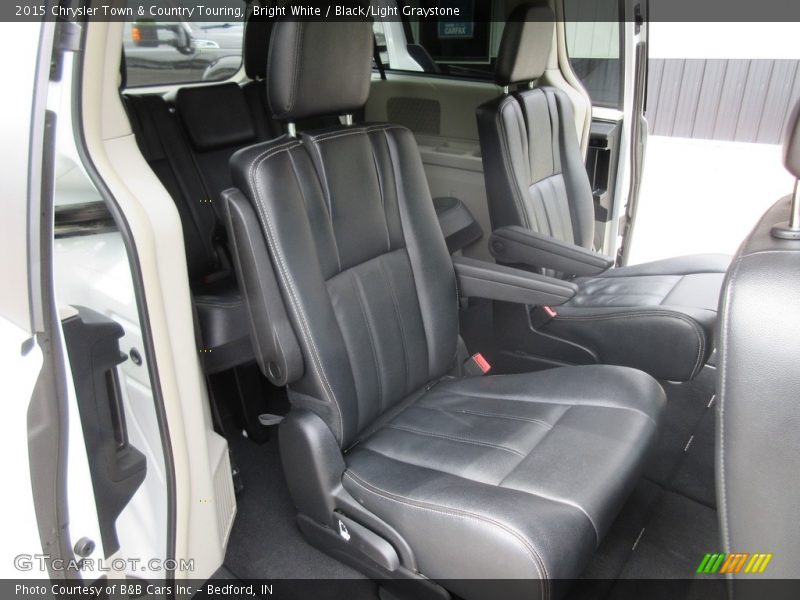 Bright White / Black/Light Graystone 2015 Chrysler Town & Country Touring