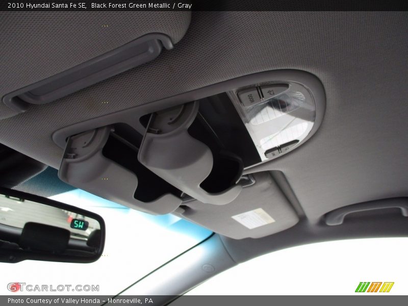 Black Forest Green Metallic / Gray 2010 Hyundai Santa Fe SE