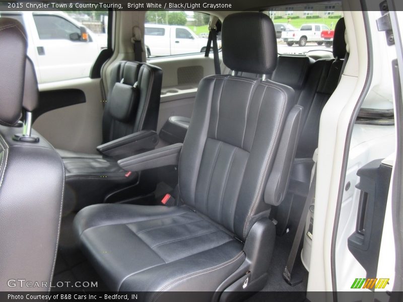 Bright White / Black/Light Graystone 2015 Chrysler Town & Country Touring