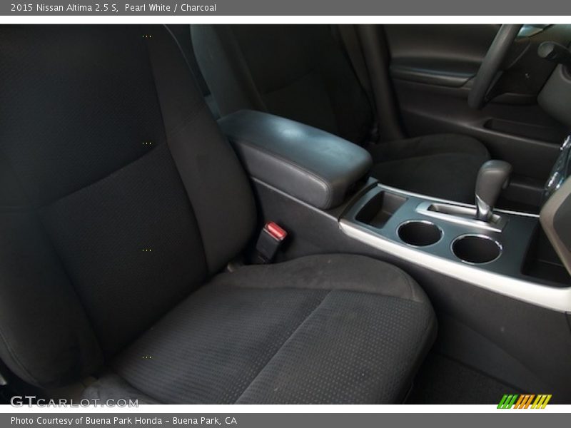 Pearl White / Charcoal 2015 Nissan Altima 2.5 S