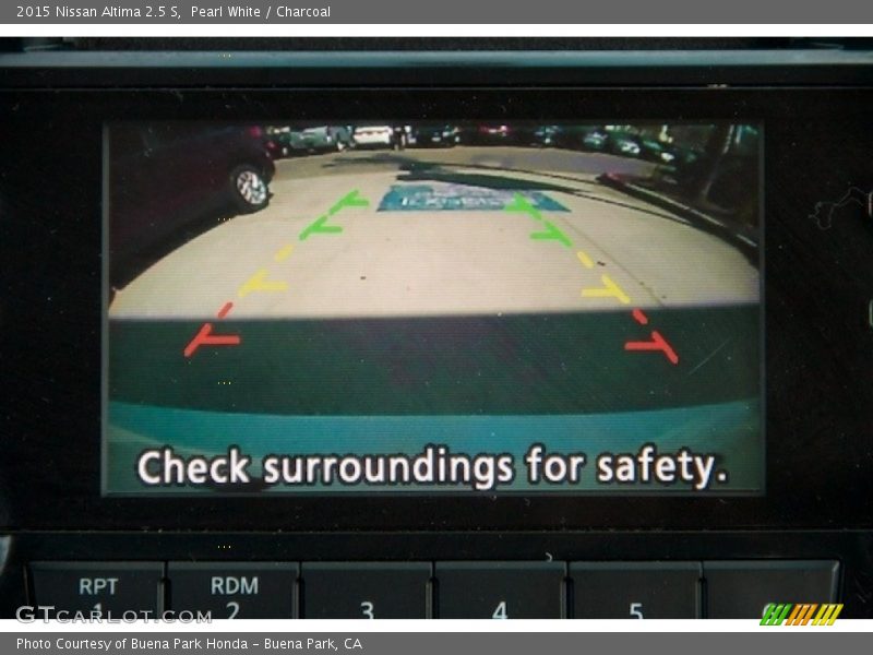 Pearl White / Charcoal 2015 Nissan Altima 2.5 S