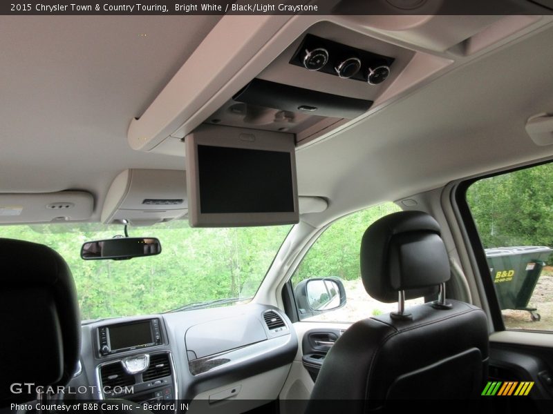 Bright White / Black/Light Graystone 2015 Chrysler Town & Country Touring