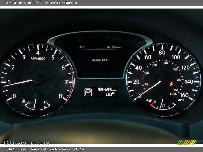 Pearl White / Charcoal 2015 Nissan Altima 2.5 S