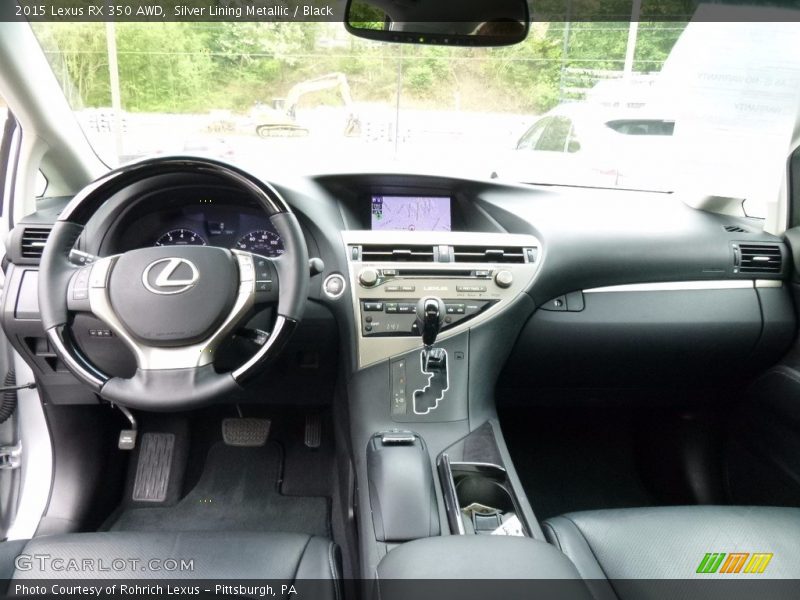 Silver Lining Metallic / Black 2015 Lexus RX 350 AWD