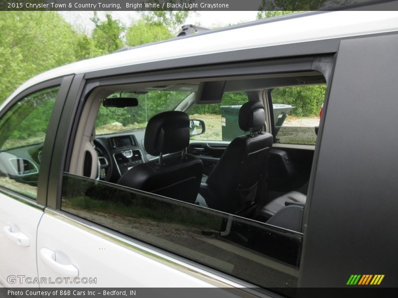 Bright White / Black/Light Graystone 2015 Chrysler Town & Country Touring