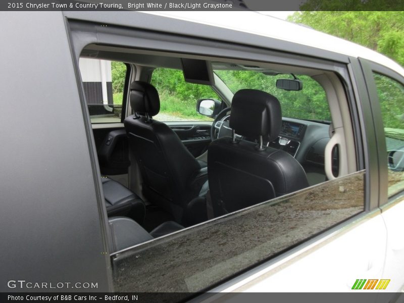 Bright White / Black/Light Graystone 2015 Chrysler Town & Country Touring