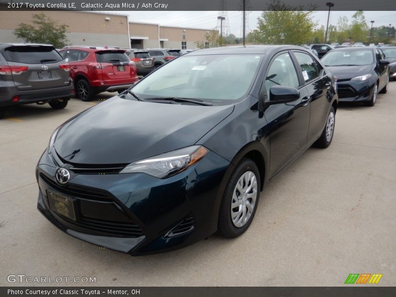 Galactic Aqua Mica / Ash Gray 2017 Toyota Corolla LE