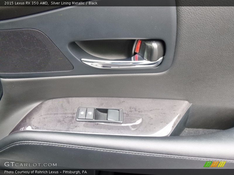 Silver Lining Metallic / Black 2015 Lexus RX 350 AWD
