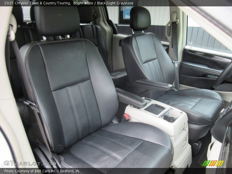 Bright White / Black/Light Graystone 2015 Chrysler Town & Country Touring