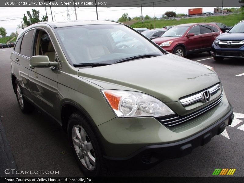 Green Tea Metallic / Ivory 2008 Honda CR-V EX-L 4WD