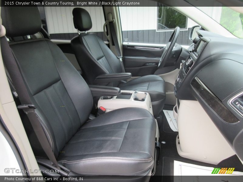Bright White / Black/Light Graystone 2015 Chrysler Town & Country Touring