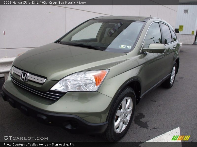 Green Tea Metallic / Ivory 2008 Honda CR-V EX-L 4WD
