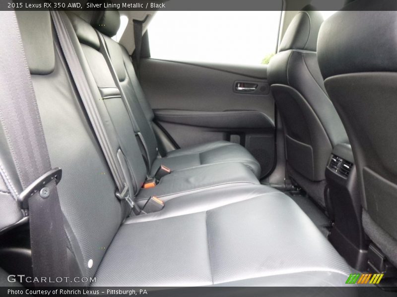 Silver Lining Metallic / Black 2015 Lexus RX 350 AWD