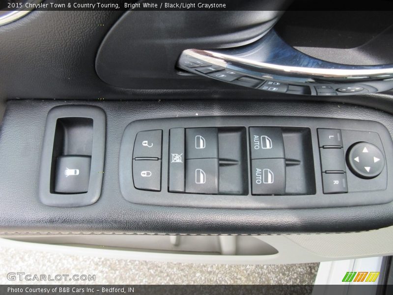 Bright White / Black/Light Graystone 2015 Chrysler Town & Country Touring