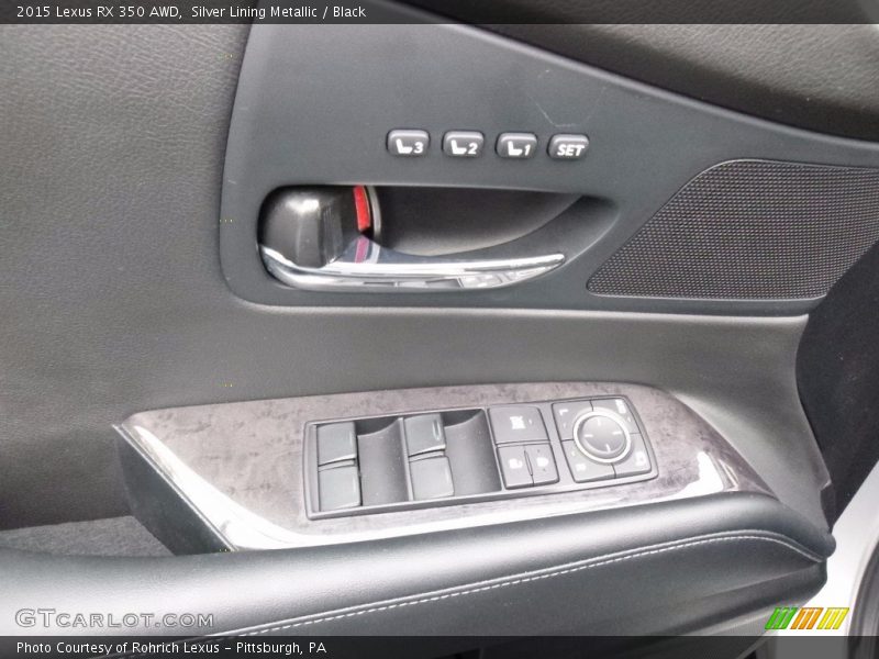 Silver Lining Metallic / Black 2015 Lexus RX 350 AWD