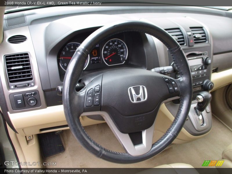 Green Tea Metallic / Ivory 2008 Honda CR-V EX-L 4WD