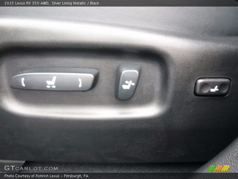 Silver Lining Metallic / Black 2015 Lexus RX 350 AWD