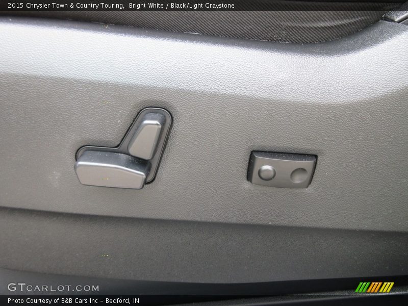 Bright White / Black/Light Graystone 2015 Chrysler Town & Country Touring