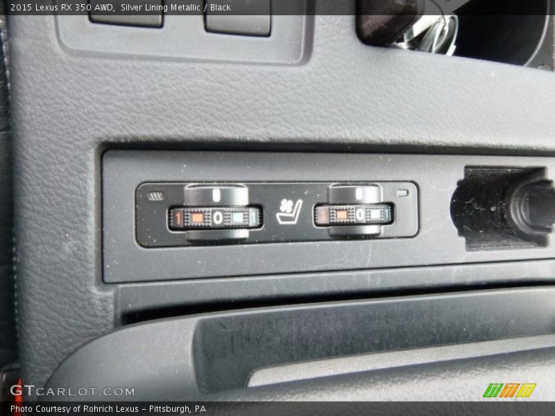 Silver Lining Metallic / Black 2015 Lexus RX 350 AWD
