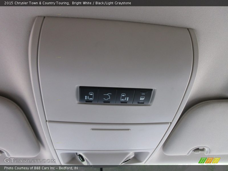 Bright White / Black/Light Graystone 2015 Chrysler Town & Country Touring