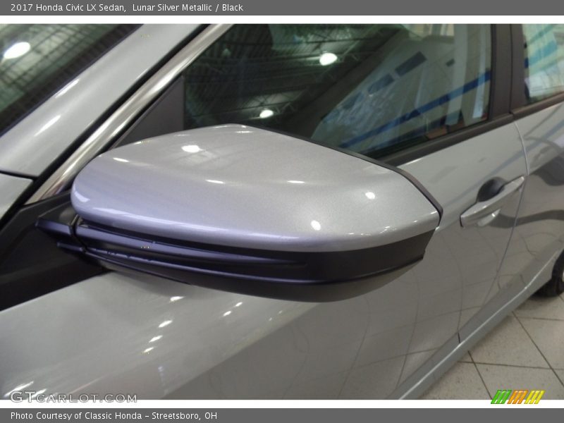 Lunar Silver Metallic / Black 2017 Honda Civic LX Sedan