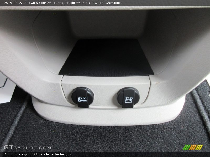Bright White / Black/Light Graystone 2015 Chrysler Town & Country Touring