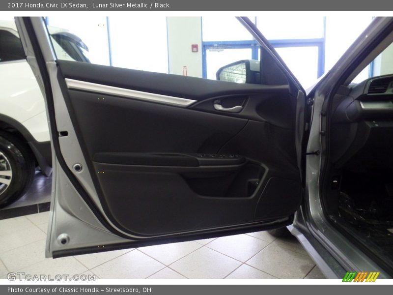 Lunar Silver Metallic / Black 2017 Honda Civic LX Sedan