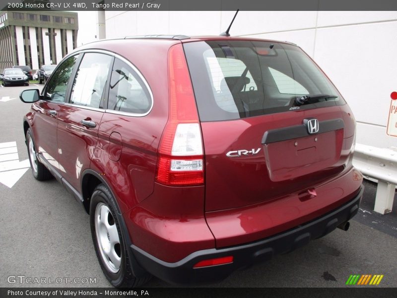 Tango Red Pearl / Gray 2009 Honda CR-V LX 4WD