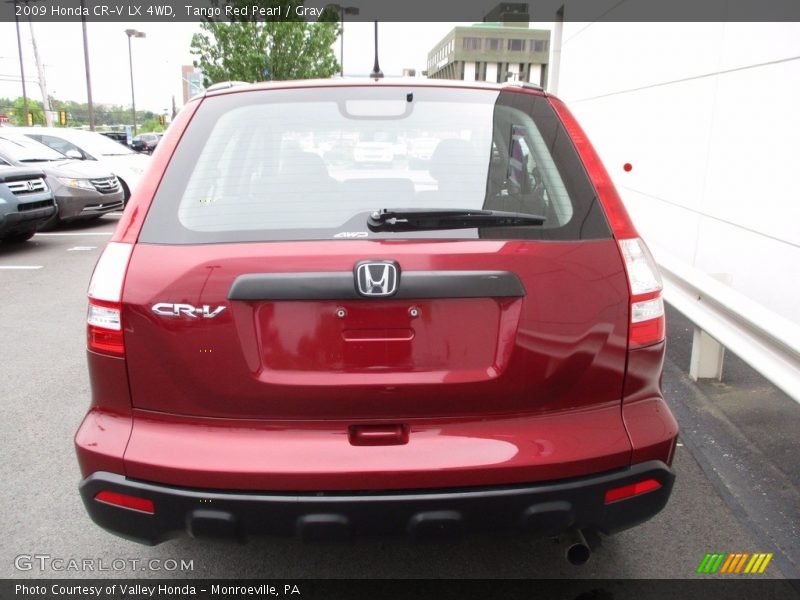 Tango Red Pearl / Gray 2009 Honda CR-V LX 4WD