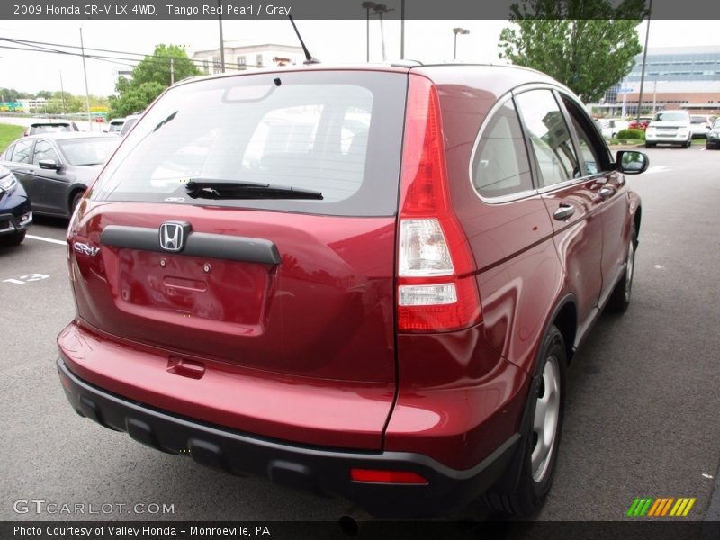 Tango Red Pearl / Gray 2009 Honda CR-V LX 4WD