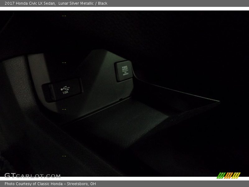 Lunar Silver Metallic / Black 2017 Honda Civic LX Sedan