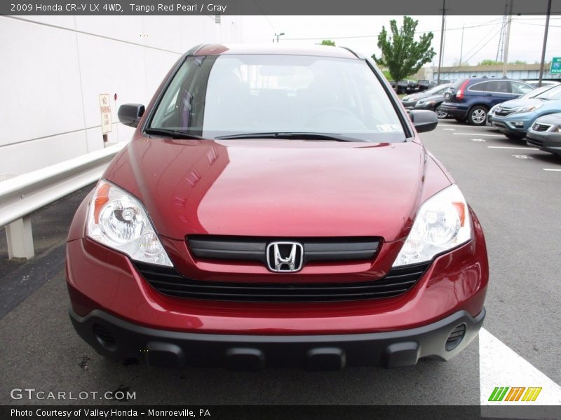 Tango Red Pearl / Gray 2009 Honda CR-V LX 4WD