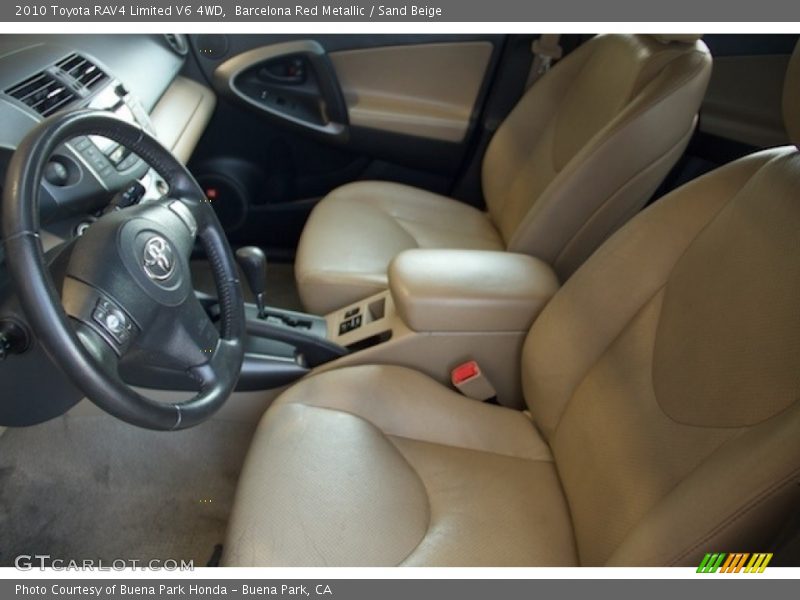 Barcelona Red Metallic / Sand Beige 2010 Toyota RAV4 Limited V6 4WD