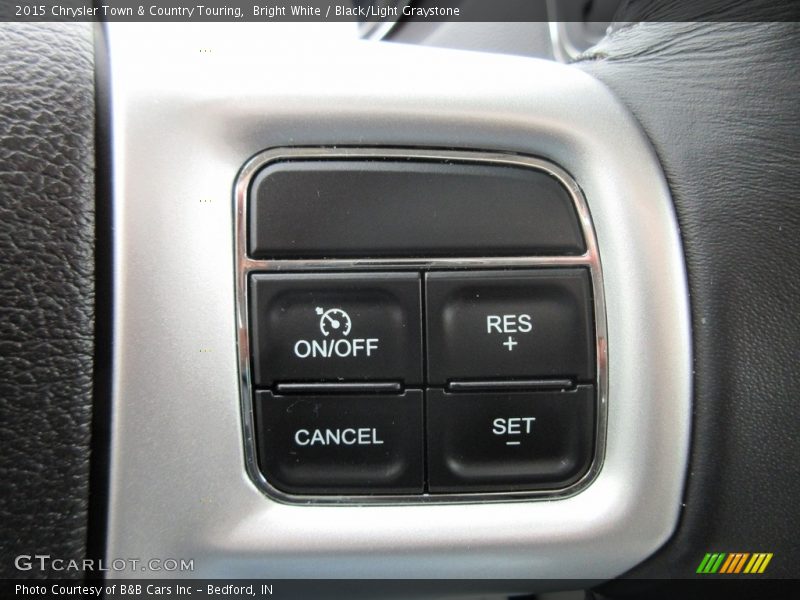 Bright White / Black/Light Graystone 2015 Chrysler Town & Country Touring