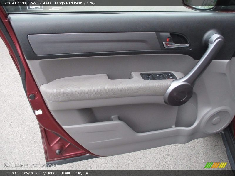 Tango Red Pearl / Gray 2009 Honda CR-V LX 4WD