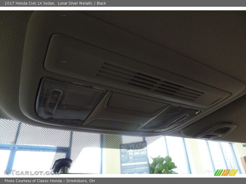 Lunar Silver Metallic / Black 2017 Honda Civic LX Sedan