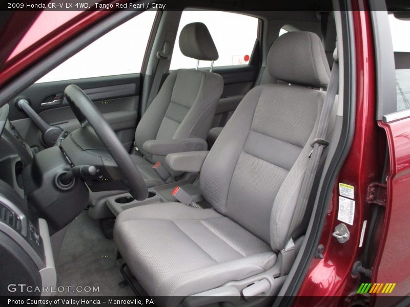 Tango Red Pearl / Gray 2009 Honda CR-V LX 4WD