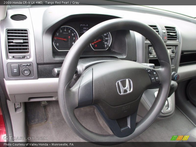 Tango Red Pearl / Gray 2009 Honda CR-V LX 4WD