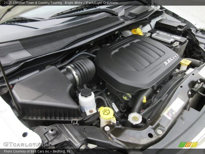 Bright White / Black/Light Graystone 2015 Chrysler Town & Country Touring