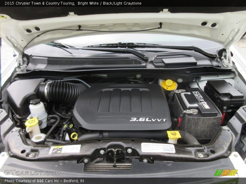 Bright White / Black/Light Graystone 2015 Chrysler Town & Country Touring