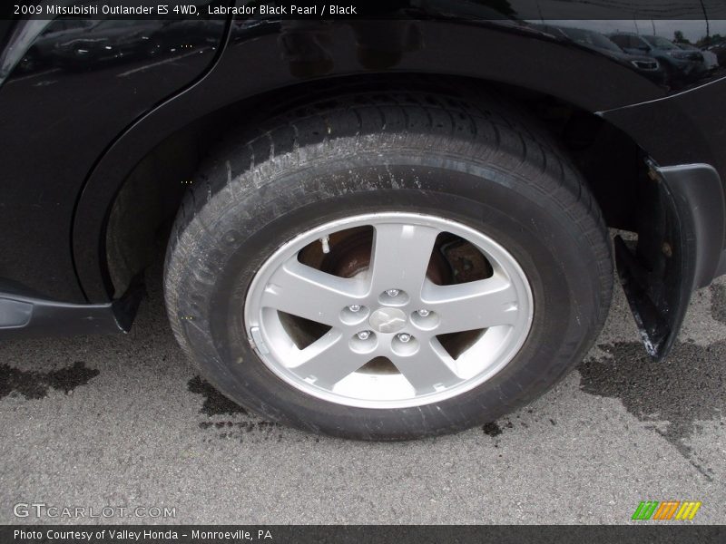 Labrador Black Pearl / Black 2009 Mitsubishi Outlander ES 4WD